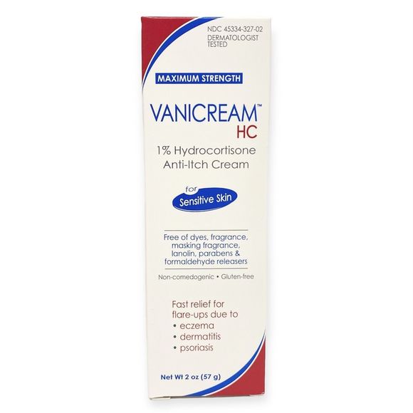 Vanicream HC 1% Hydrocortisone Cream 2 oz Exp 6/24 Psoriasis Eczema‎ Anti-Itch - Picture 1 of 6